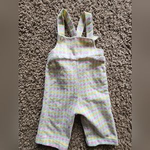 Vintage Handmade flower overalls, 12m